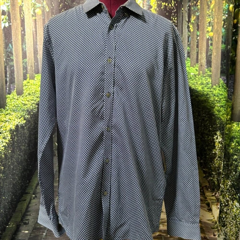 Ted Baker London Casual Mens Button Up Paisley Shirt Size L